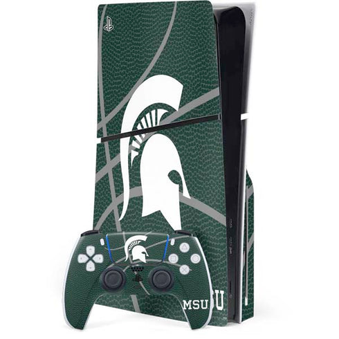 Michigan State University Green Basketball PlayStation PS5 Skins